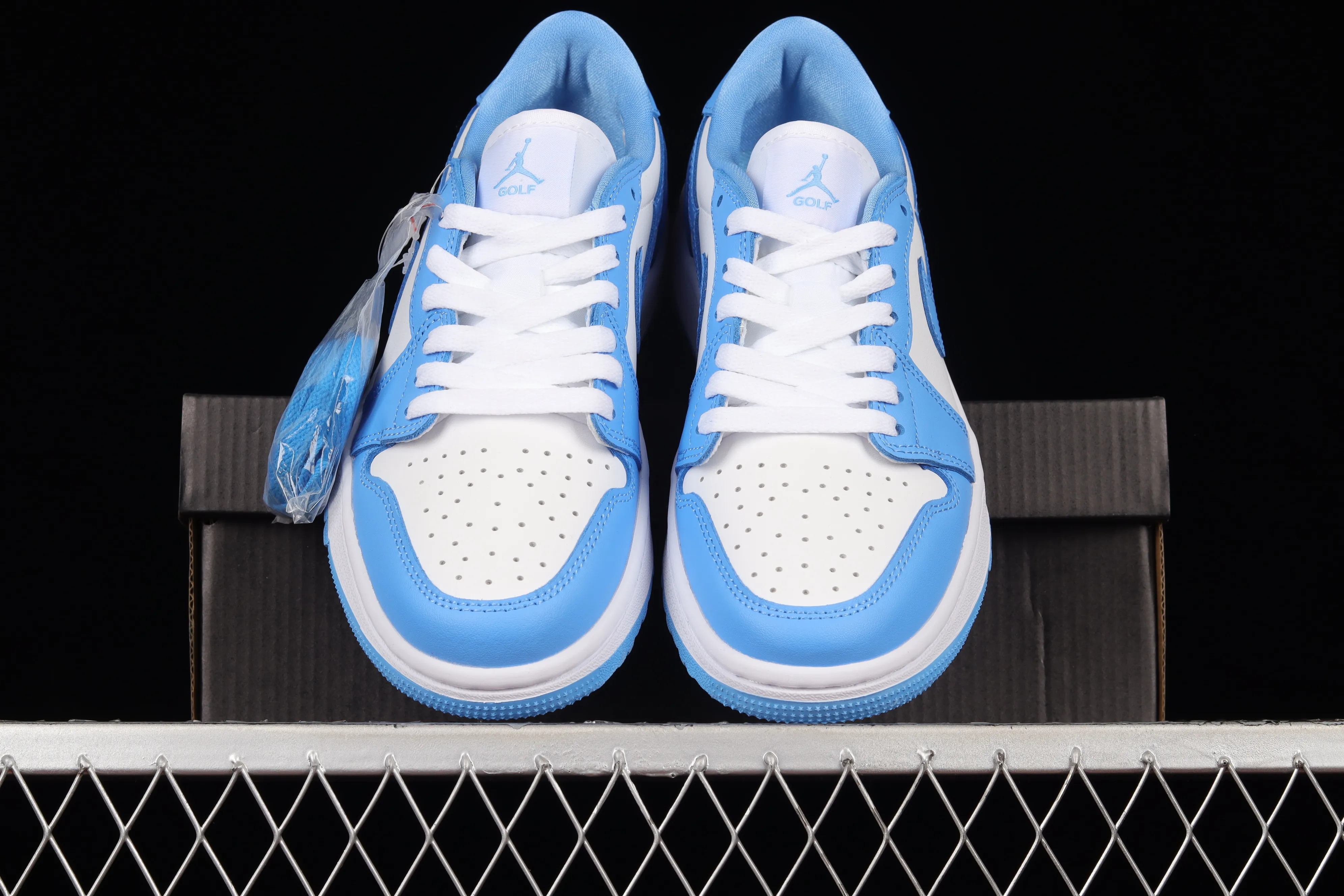 All categories Air Jordan Jordan series basketball shoes Air Jordan 1 Low Z version Air Jordan 1 Low Golf "UNC" AJ1 Joe 1 new golf version North Carolina blue color DD9315-100